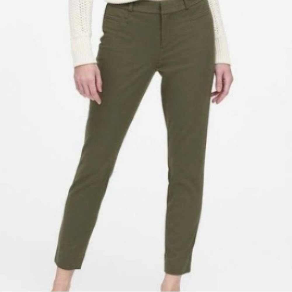Banana Republic Sloan Olive Green Women's Slim Fit Pants
